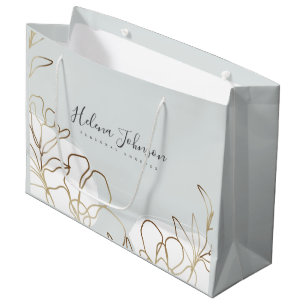 Sac en papier floral inspiré de la nature