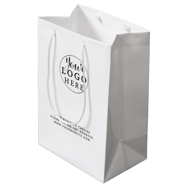 Sac en papier personnalisé avec logo Non Minimum (Dos Angle)