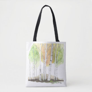 sac en toile aux bouleaux