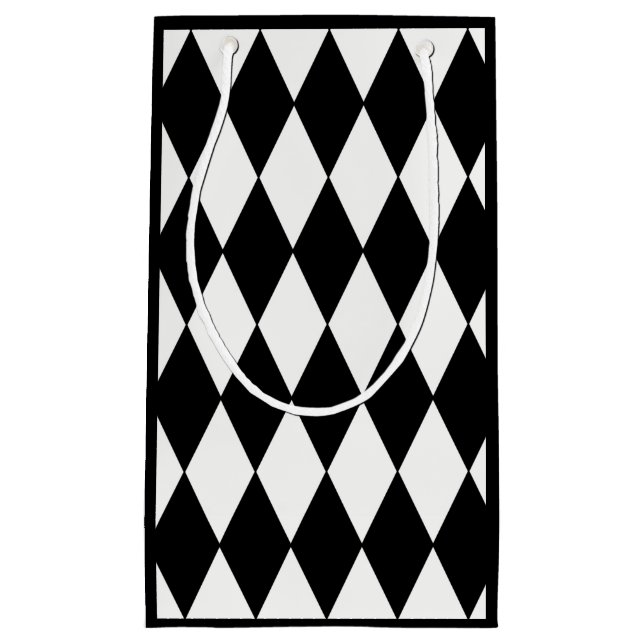 Sac fait sur commande de cadeau de diamant noir de (Devant)