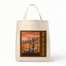 Sac fait sur commande du coucher du soleil 1