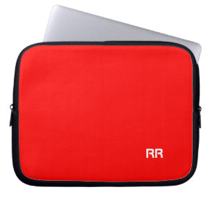 Sac fait sur commande rouge lumineux d'ordinateur