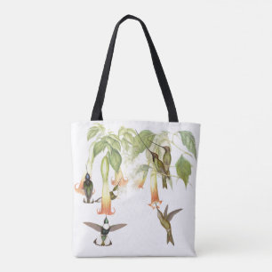 Sac floral d'animaux de faune d'oiseaux de colibri