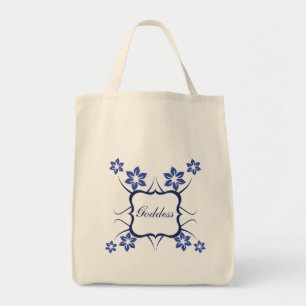 Sac floral déesse, Bleu vif