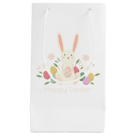 Sac floral simple de cadeau du lapin de Pâques |