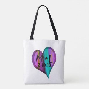 sac fourre personnalisé monogramme cœur