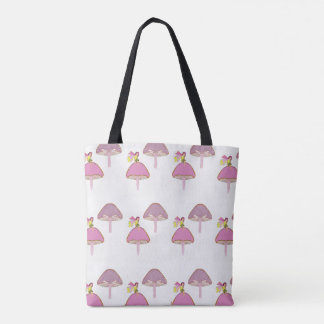 sac fourre-tout 108 To de fées de champignons rose