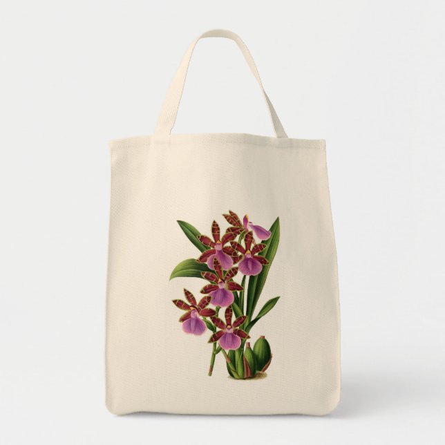 Sac fourre-tout à achats d'orchidée (Devant)