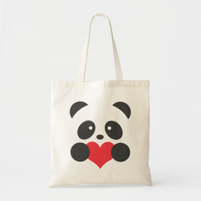 Sac fourre-tout à amour de panda (Devant)