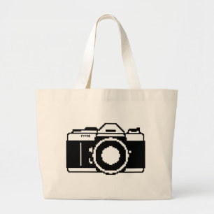 Sac fourre-tout à appareil-photo d'art de pixel