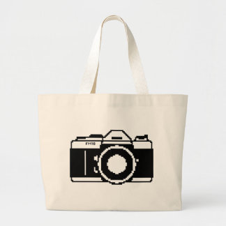 Sac fourre-tout à appareil-photo d'art de pixel