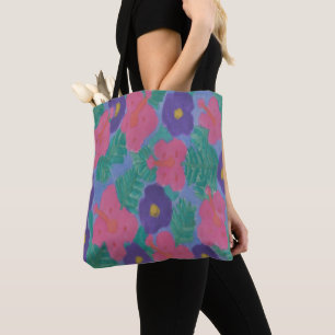Sac fourre-tout à aquarelle de ketmie