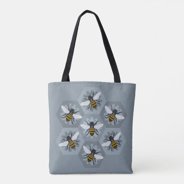 Sac fourre-tout à argent d'esprit de ruche (Dos)