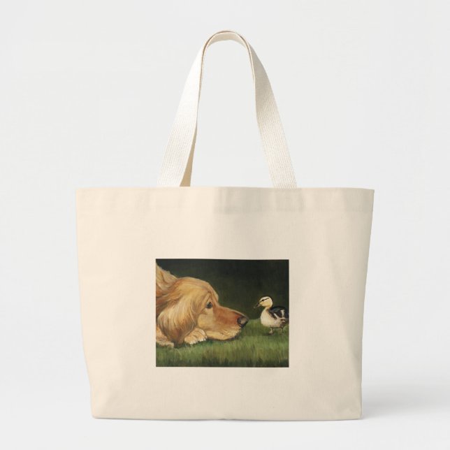Sac fourre-tout à art de chien de "golden (Devant)