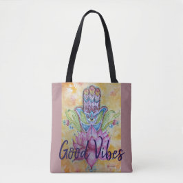 Sac fourre-tout à art de Good Vibes Hamsa