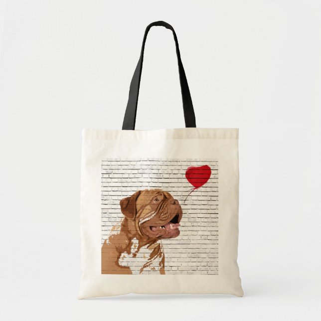 Sac fourre-tout à ballon de Dogue De Bordeaux Love (Devant)