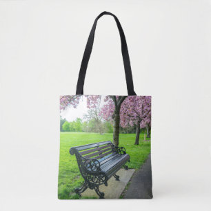 Sac fourre-tout à banc et à fleurs de cerisier