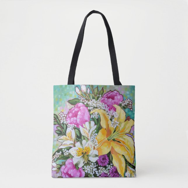 Sac fourre-tout "à bouquet doux et impertinent de (Devant)