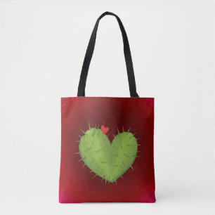 Sac fourre-tout à cactus d'amour