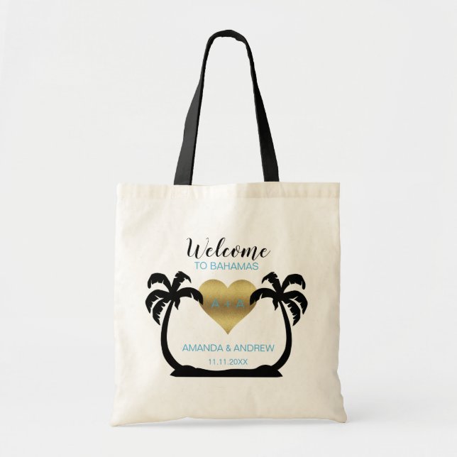 Sac fourre-tout à cadeau de mariage d'accueil de (Devant)