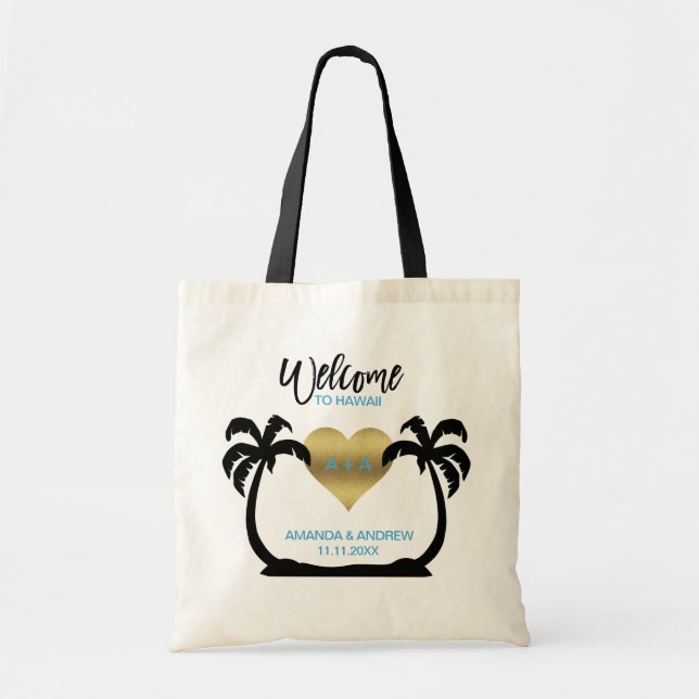 Sac fourre-tout à cadeau de mariage d'accueil de (Devant)