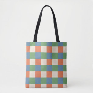 Sac fourre-tout à carreaux d'automne