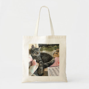 Sac fourre-tout à chat tigré
