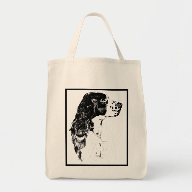 Sac fourre-tout à chien d'épagneul de springer (Devant)