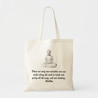 Sac fourre-tout à citation de Bouddha
