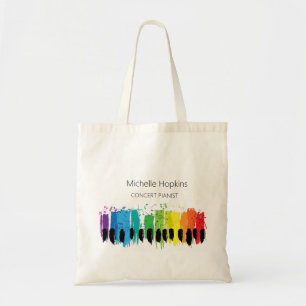 Sac fourre-tout à clés de piano personnalisées pou