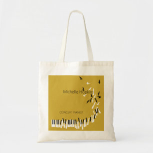 Sac fourre-tout à clés de piano personnalisées pou