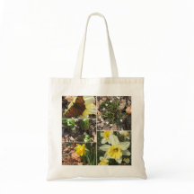 SAC FOURRE-TOUT À COLLAGE DE FLEUR