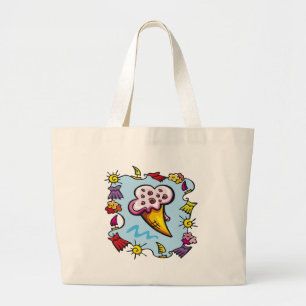 Sac fourre-tout à cornet de crème glacée d'enfa