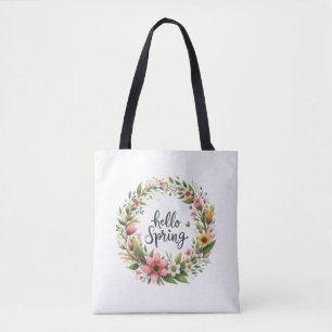 Sac fourre-tout à couronne florale Tote-Spring