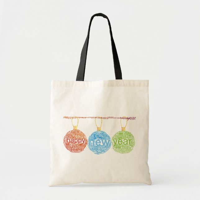 Sac fourre-tout à décorations de bonne année (Devant)