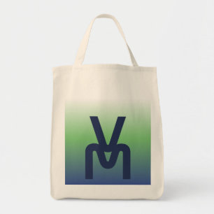 Sac fourre-tout à dégradé bleu et vert Monogram