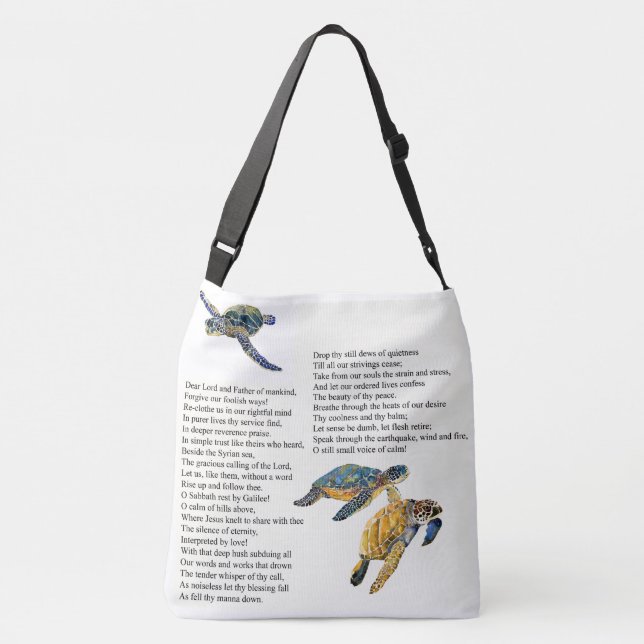 Sac fourre-tout à épaule de paix de prière de (Dos)