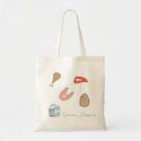 Sac fourre-tout à épicerie de nourriture