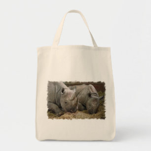 Sac fourre-tout à épicerie de rhinocéros de