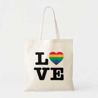Sac fourre-tout à fierté de coeur d'amour