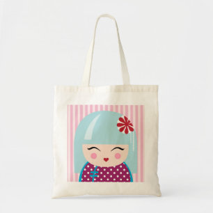 Sac fourre-tout à fille de Kokeshi