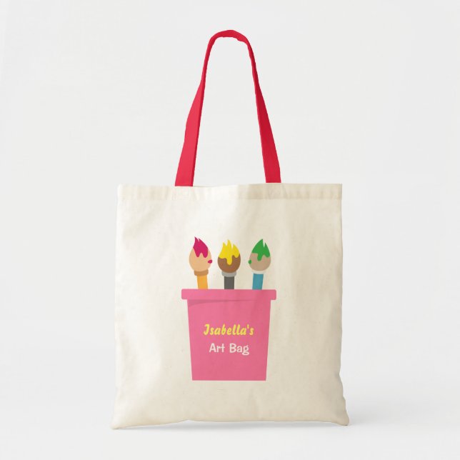 Sac fourre-tout à filles d'artiste de pinceaux (Devant)