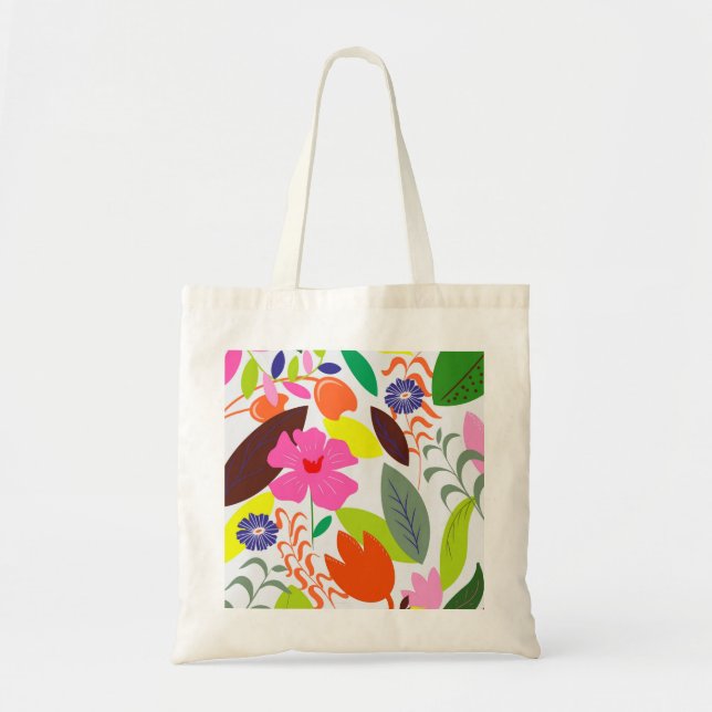 Sac fourre-tout à fleurs (Devant)