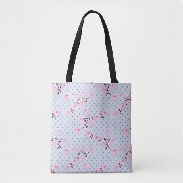 Sac fourre-tout à fleurs de cerisier (Devant)