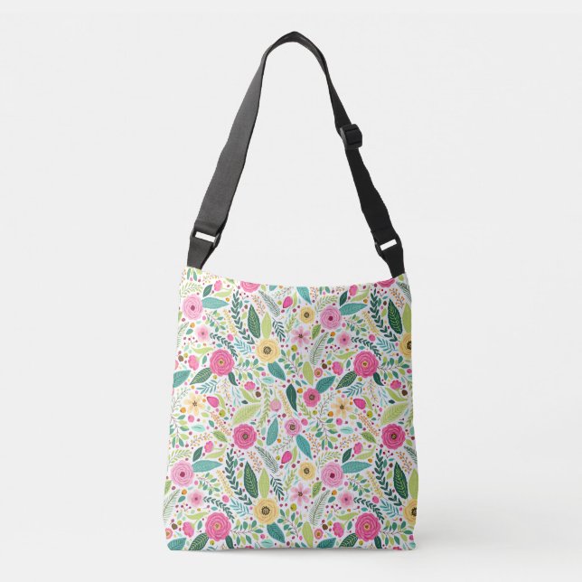 Sac fourre-tout à fleurs de printemps (Devant)