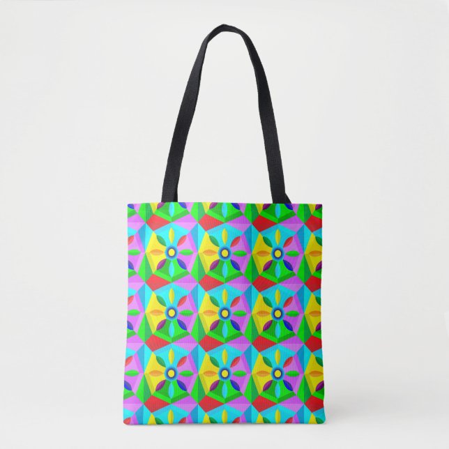 sac fourre-tout à fleurs étoile classique (Devant)