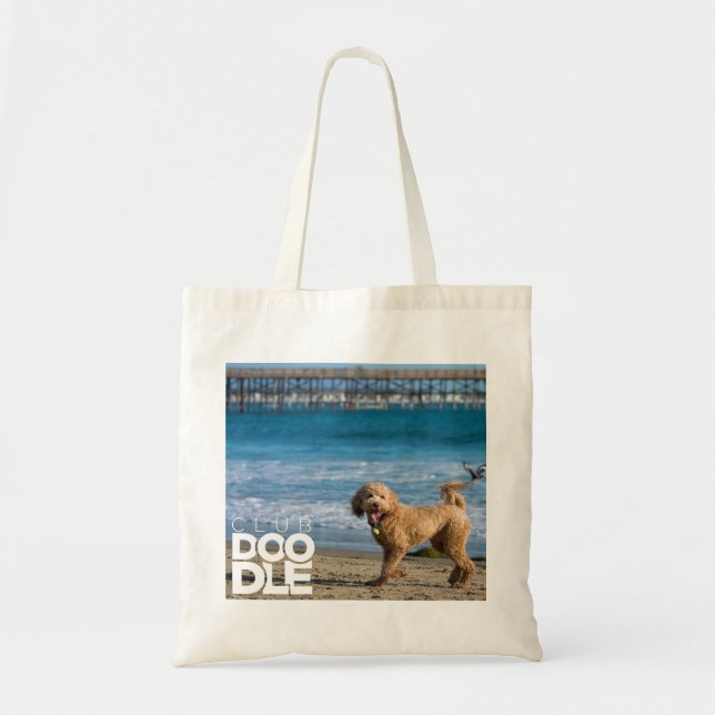 Sac fourre-tout à goldendoodle de CLUBDOODLE ! (Devant)
