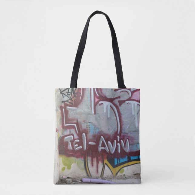 Sac fourre-tout à graffiti de Tel Aviv (Devant)