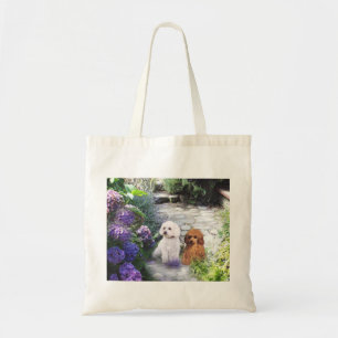 Sac fourre-tout à hortensia de caniches