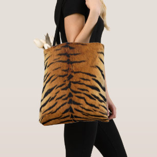 Sac fourre-tout à impression de peau de tigre